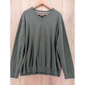 Eddie Bauer Men's V-Neck Cotton Merino Wool Sweater –‎ 2XL